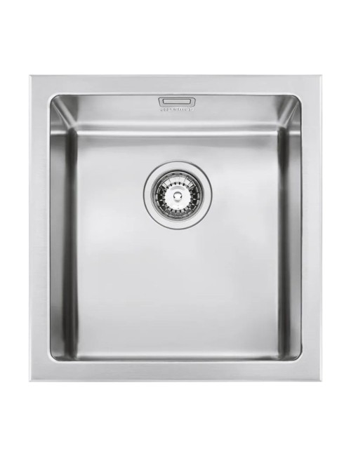 Lavello Incasso Monovasca Semifilo 40x46 Smeg VQR40 Inox Spazzolato