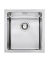 Lavello incasso monovasca semifilo 40x46 Smeg VQR40 inox spazzolato
