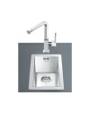 Lavello incasso monovasca filotop 26.7x46.4 Smeg VQ20 inox