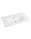 Lavabo Bulnes80 in Ceramica Bianco Lucido 81 cm – Eleganza Essenziale per il Bagno