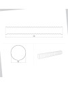 Tubo flessibile tondo diametro 125 per cappe BVTF1251500 1,5 mt.