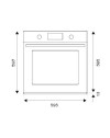 Forno incasso pirolitico Bertazzoni F6011MODPLZ classe A++ colore zinco display LCD