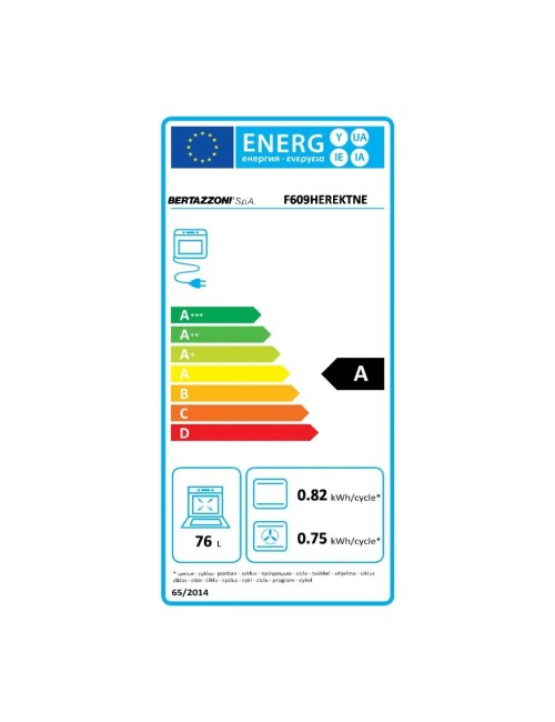 Forno Elettrico 76 litri Bertazzoni F609HEREKNE Classe A Offerta