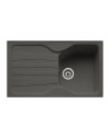 Lavello incasso 1 vasca con gocciolatoio reversibile in fragranite grafite Franke CUG 611