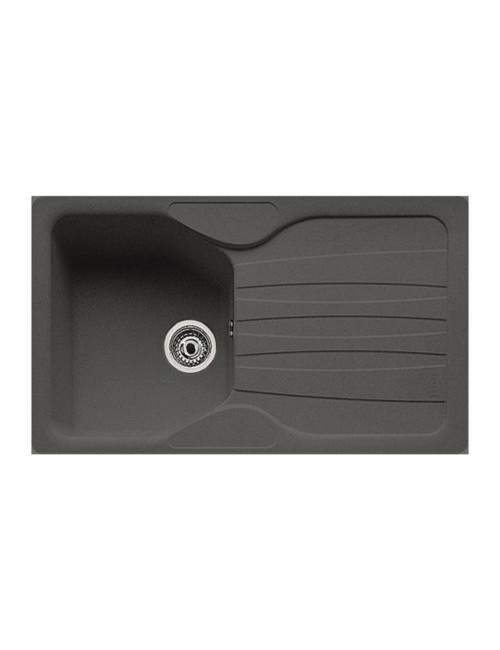 Lavello incasso 1 vasca con gocciolatoio reversibile in fragranite grafite Franke CUG 611