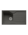 Lavello incasso 1 vasca con gocciolatoio reversibile in fragranite grafite Franke CUG 611