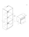 Forno Candy CA6N3T1HTB ventilato 78 litri nero classe A+