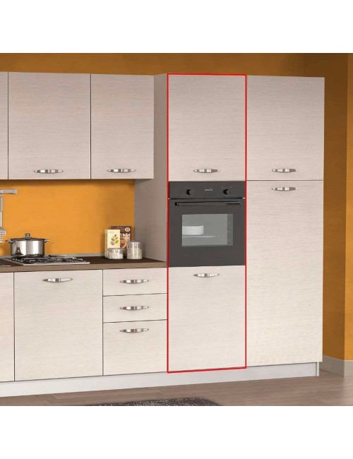 Colonna Forno 60 cm con 2 Ante Apertura Destra Colore Crema – Eleganza e Massima Organizzazione