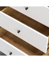 Madia 3 cassetti e anta Bollo5 123,4x40x75,2H colore rovere bianco