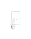 Miscelatore da cucina cromato Paini 84CR572R DAX