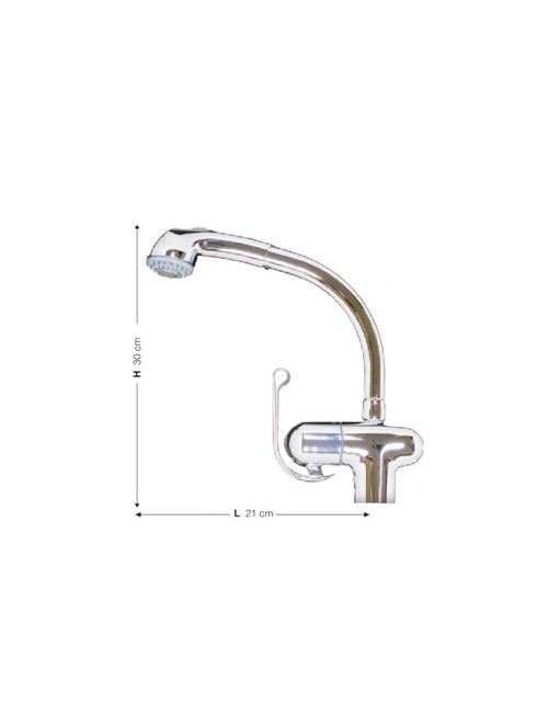 Miscelatore Cucina Cromo con Doccia Estraibile Majestic Prezzo