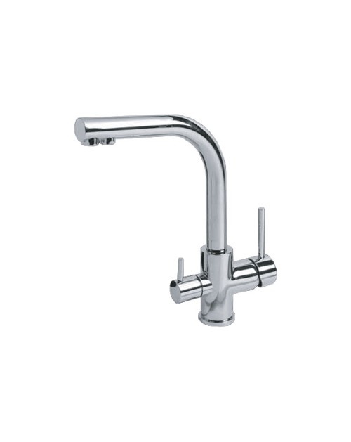 Miscelatore per lavabo cromo Acqua Pura tre vie