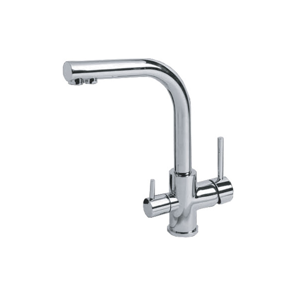 Miscelatore per lavabo cromo Acqua Pura tre vie