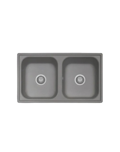 Lavello 2 vasche Granitovero862vcrp croma Samet