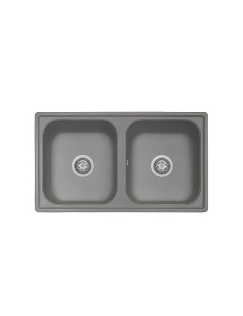 Lavello 2 vasche Granitovero862vcrp croma Samet