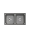 Lavello 2 vasche Granitovero862vcrp croma Samet