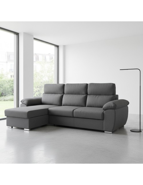 Divano con Penisola Contenitore Grigio ComoII Twist20 Offerta