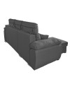Divano con penisola contenitore grigio ComoII Twist20