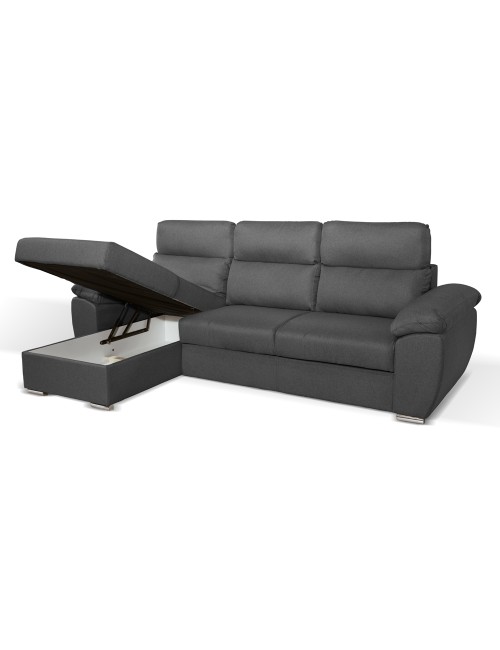 Divano con Penisola Contenitore Grigio ComoII Twist20 Offerta