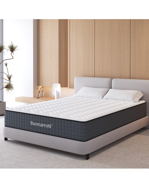 Materasso matrimoniale 160x200X25H molle insacchettate e memory foam Balto
