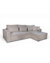 Divano Angolare Emily tortora con Letto Easy Open, Contenitore e Penisola Reversibile – Comfort e Design per il Living