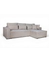 Divano Angolare Emily tortora con Letto Easy Open, Contenitore e Penisola Reversibile – Comfort e Design per il Living