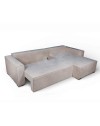 Divano Angolare Emily tortora con Letto Easy Open, Contenitore e Penisola Reversibile – Comfort e Design per il Living