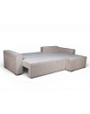 Divano Angolare Emily tortora con Letto Easy Open, Contenitore e Penisola Reversibile – Comfort e Design per il Living