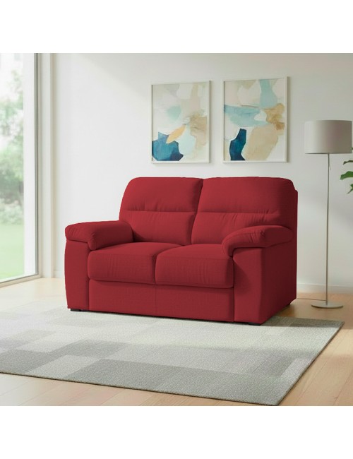 Divano 2 posti Alenda tessuto Roma18 colore Bordeaux 160x98x92h