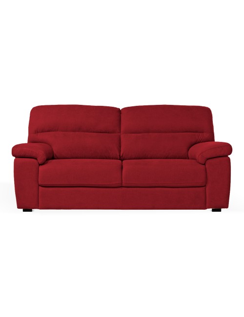 Divano 3 posti Alenda tessuto Roma18 colore Bordeaux 211x98x92h