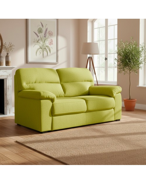 Divano 3 posti Alenda tessuto Roma16 colore Verde 211x98x92h