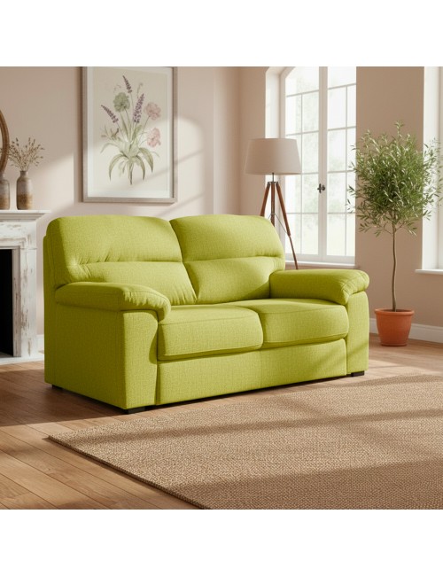 Divano 3 posti Alenda tessuto Roma16 colore Verde 211x98x92h