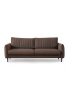 Divano 3 posti con funzione letto Abra 227x100.5x92H velluto colore marrone chiaro