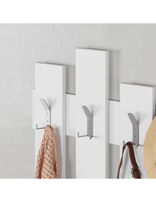 Appendiabiti a Muro Wave 8 Ganci Colore Bianco Prezzo