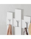 Appendiabiti a muro Wave 8 ganci colore bianco