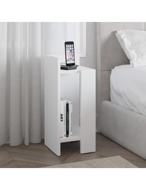 Tavolino di Design Elos 25x27x60h Sinistro Colore Bianco Prezzo