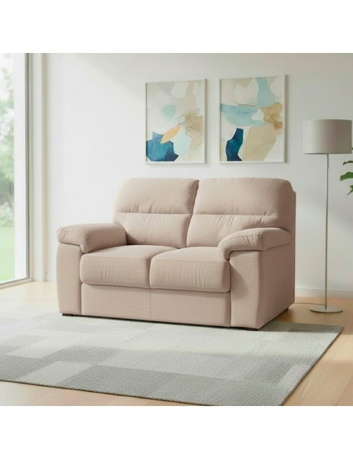 Divano 2 posti Alenda tessuto Roma03 colore Lino 160x98x92h