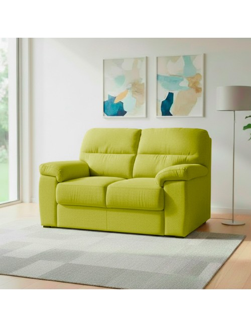 Divano 2 posti Alenda tessuto Roma16 colore Verde 160x98x92h