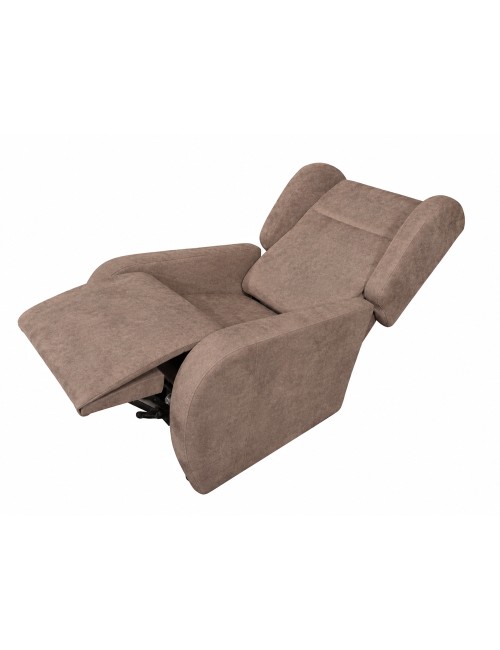 Poltrona Alzapersona Lift 2 Motori con Roller Bar e Tessuto Antimacchia Cappuccino – Comfort e Autonomia Quotidiana