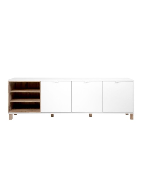 Madia 3 Ante 200x35x64,5 Menorca 57A Colore Bianco Rovere Prezzo