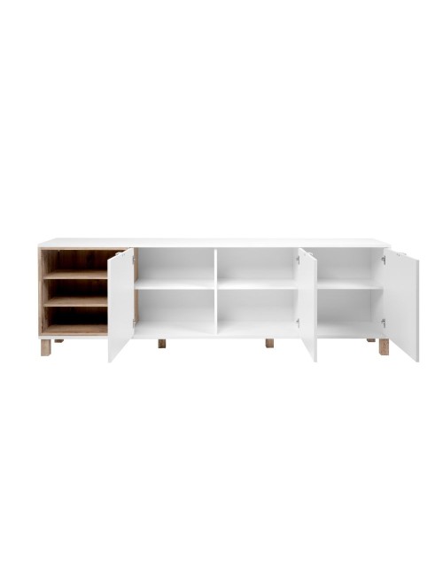 Madia 3 Ante 200x35x64,5 Menorca 57A Colore Bianco Rovere Prezzo