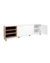 Madia 3 ante porta TV 200x35x64,5 Menorca57A colore bianco rovere