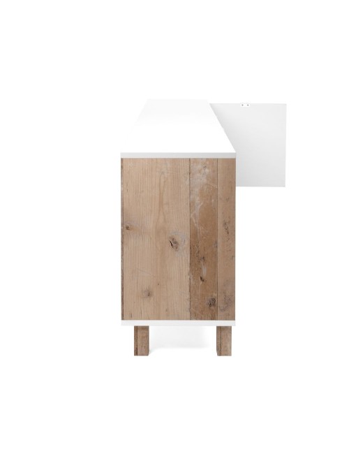 Madia 3 Ante 200x35x64,5 Menorca 57A Colore Bianco Rovere Prezzo