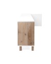 Madia 3 ante porta TV 200x35x64,5 Menorca57A colore bianco rovere