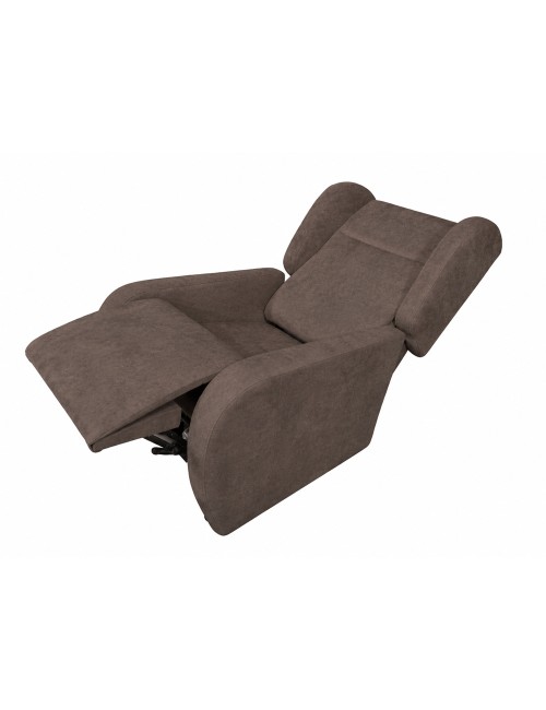 Poltrona Alzapersona Lift 2 Motori con Roller Bar e Tessuto Antimacchia Brown – Comfort e Autonomia Quotidiana