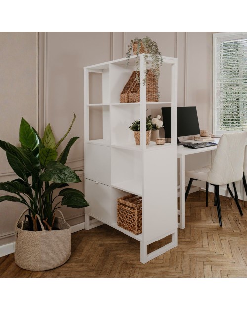 Libreria bifacciale Sumatra20A colore bianco