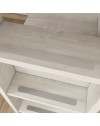 Letto a castello bianco consumato e rosa flamingo con armadio e cassetti 1267