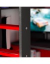 Letto a castello con scrivania 5050 colore antracite rosso