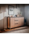 Madia 160x40x88H Denver3 colore quercia antracite