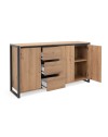 Madia 160x40x88H Denver3 colore quercia antracite